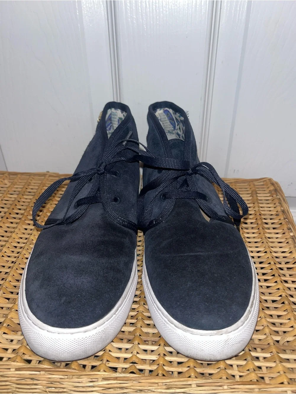 TORY BURCH Iggy suede sneakers in Navy